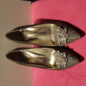 Blinged out sparkly shoes